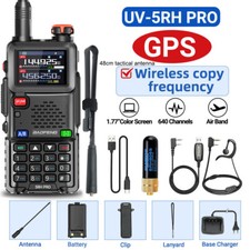1PCs Baofeng 5RH PRO GPS Walkie Talkie Multi Band Two Way Radio 48cm 805S Cable