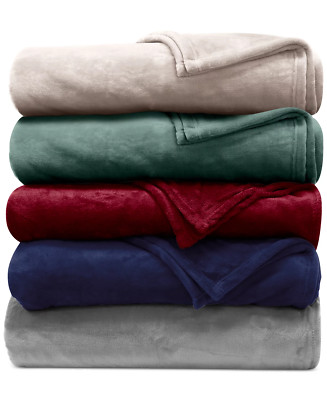 Lauren Ralph Lauren Blanket Micromink Plush Cover Throw Luxuriously Soft