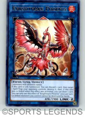 2020 Yugioh Genesis Impact 1st edition playset X3 Knightmare Phoenix