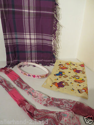 ANSEHEN # 4 Teile ACCESSOIRES für Mädchen SCHAL GÜRTEL Teenager Kleidung Tuch