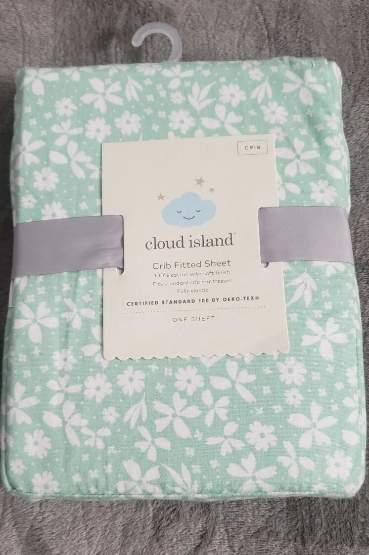 Cloud island green crib sheet hotsell