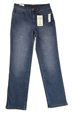 Gloria Vanderbilt Amanda Jeans Womens Sz 6 Short Blue Straight Leg Mid Rise NWT