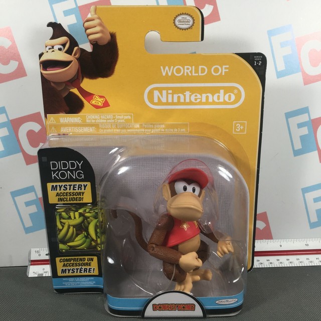 Jakks Pacific Donkey Kong Mario World of Nintendo 1-2 Diddy Kong Figure | eBay