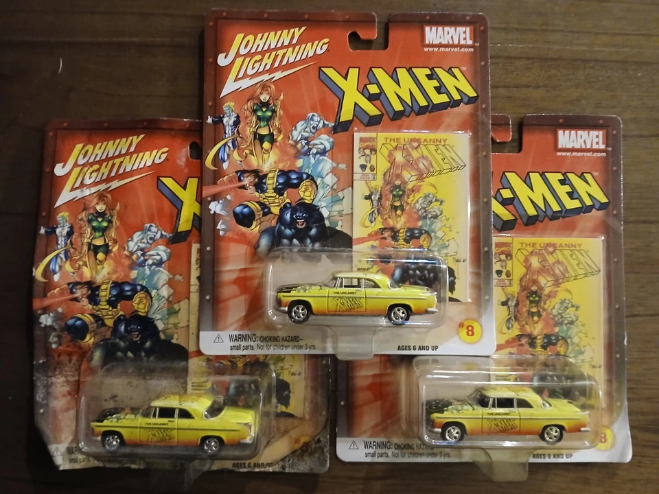 Lote de 3-2002 Johnny Lightning Marvel The Uncanny X-Men #356 '55 Chrysler C-300 Foto 2 de 3