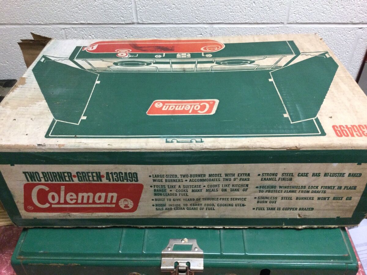 Vintage Used Coleman Camp Stove 413G499 with Box | eBay Vintage Used Coleman Camp Stove 413G499 with Box | eBay