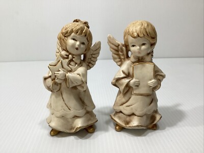 Pair of Vintage Angels Made in Korea Each Great Condition & 5.5  Tall