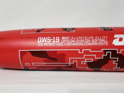 Batte Softball DeMarini DWS-19 SC4 Alliage Alu 34 Pouces 28 Oz - USSSA