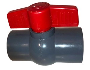 valve shut pvc compact inline handle ball
