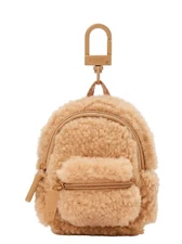 VICTORIA’S SECRET / PINK Mini Backpack Keychain Charm, Cozy Harlow Nude – NWT
