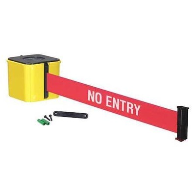 Retracta-Belt Wm412yw20-Ne-Re Retractable Belt Barrier,20 Ft.,Red