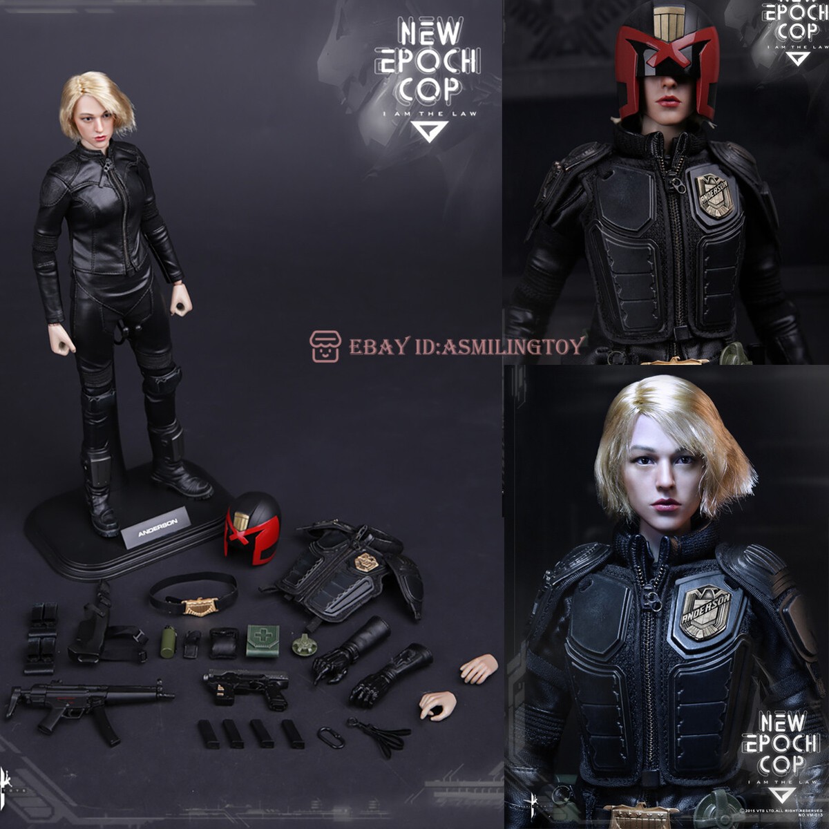 1/6 VTS TOYS VM-013 NEW EPOCH COP Female Dredd Judge Anderson Mib