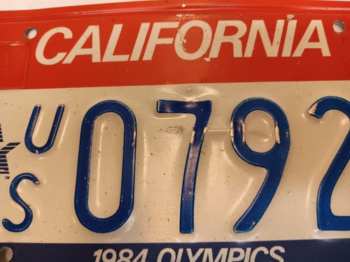 California Car/Auto License Plate of 1984 Los Angeles Olympics US07927 W/ Frame - Picture 3 of 13