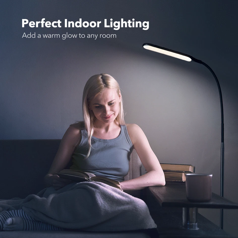 Lámpara de pie LED TaoTronics TT-DL072 niveles de brillo de pie modernos y 4 tonos Foto 4 de 4