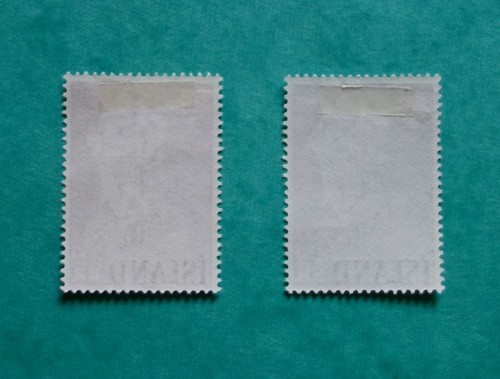 Stamp Iceland Islande 1960. SG.# 373-74. 2,5kr & 4,5kr. MLH OG. #OD501 - Picture 2 of 2