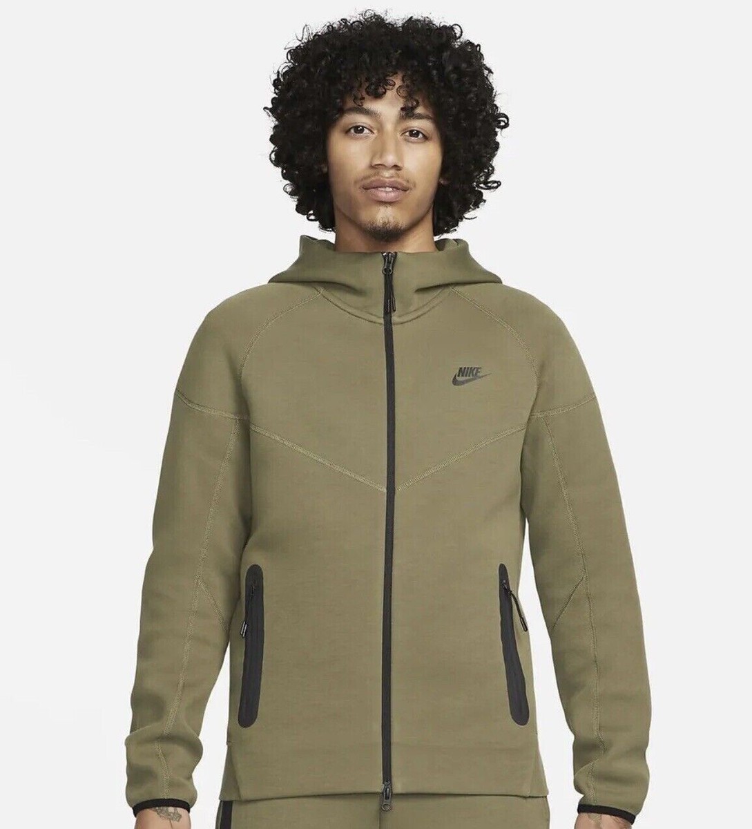 風雨来記2 nice price! Nike Sportswear Tech Fleece Windrunner Full-Zip Hoodie Olive