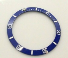 Ceramic Insert Blue  Silver 50th Anniversary Bezel For Rolex Submariner 16800 