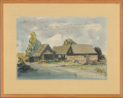 Denis H. Ramsbottom - 1978 Aquarell, Alte Scheunen Auf Der Whitehouse Farm