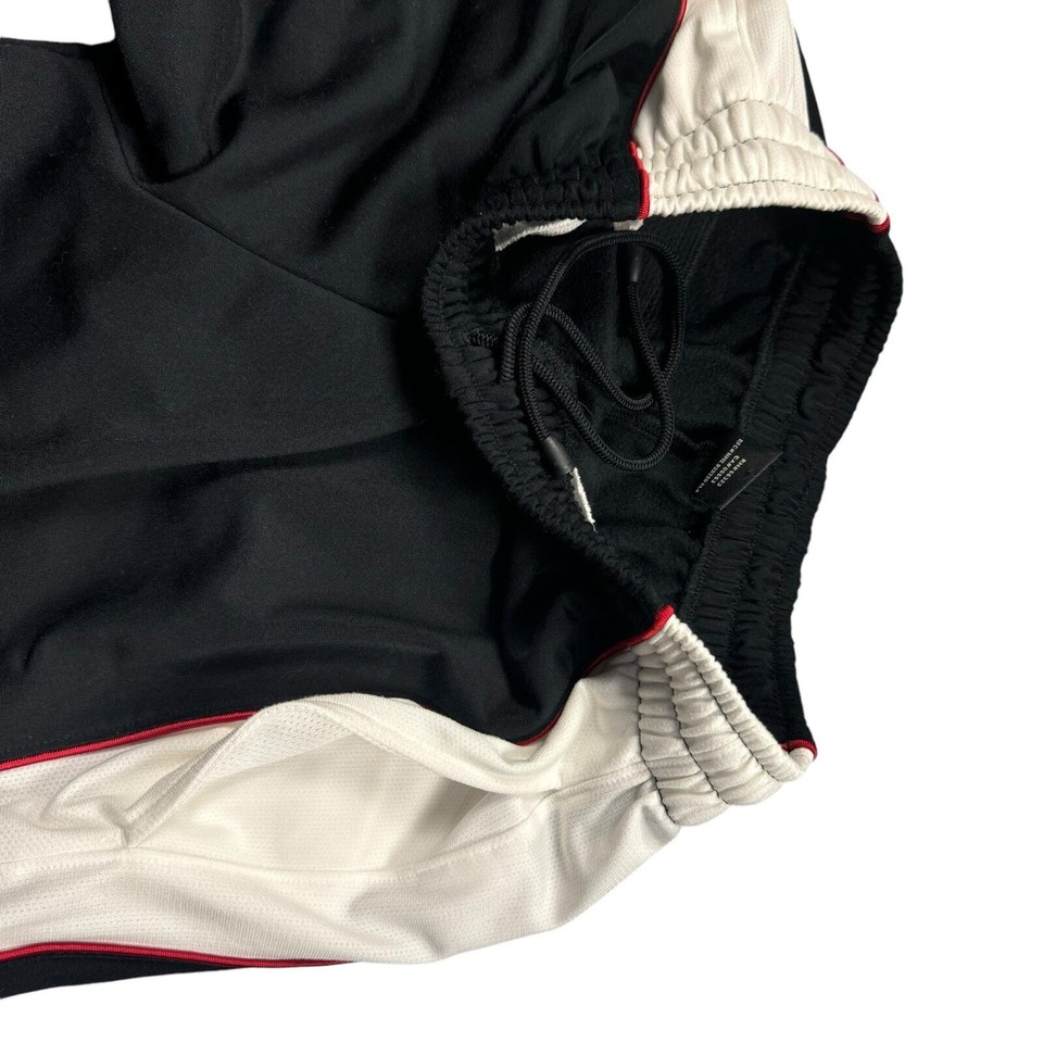 Air Jordan Sweat Pants Medium Men's Track Wide Leg Ankle Zip Black Red