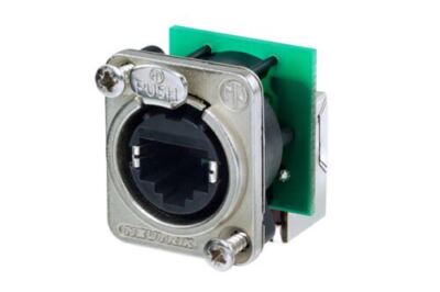 Neutrik NE8FDP-R Right Angled Feed-through Ethercon Chassis Panel Mount RJ45