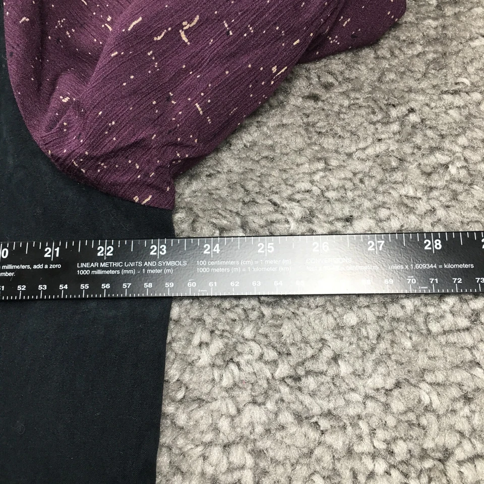 Koos Of Course Womens Jacket Sz L Black Purple Floral Full Zip Long Sleeve NWOT - Image 3 of 4