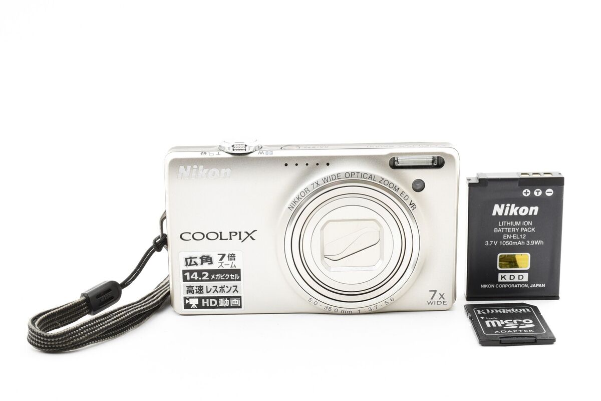 Nikon Coolpix S6000 Digital Camera 14.2MP Zoom Silver JAPAN Nikon Coolpix S6000 Digital Camera 14.2MP Zoom Silver JAPAN