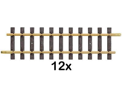 12x Gleis gerade 300 mm LGB 10000 Messing Spur G Gleisbau Gartenbahn Modellbau