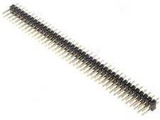Pinheader Stiftleisten THT Raster 2,54mm zweireihig 80-polig gerade 10 St&uuml;ck