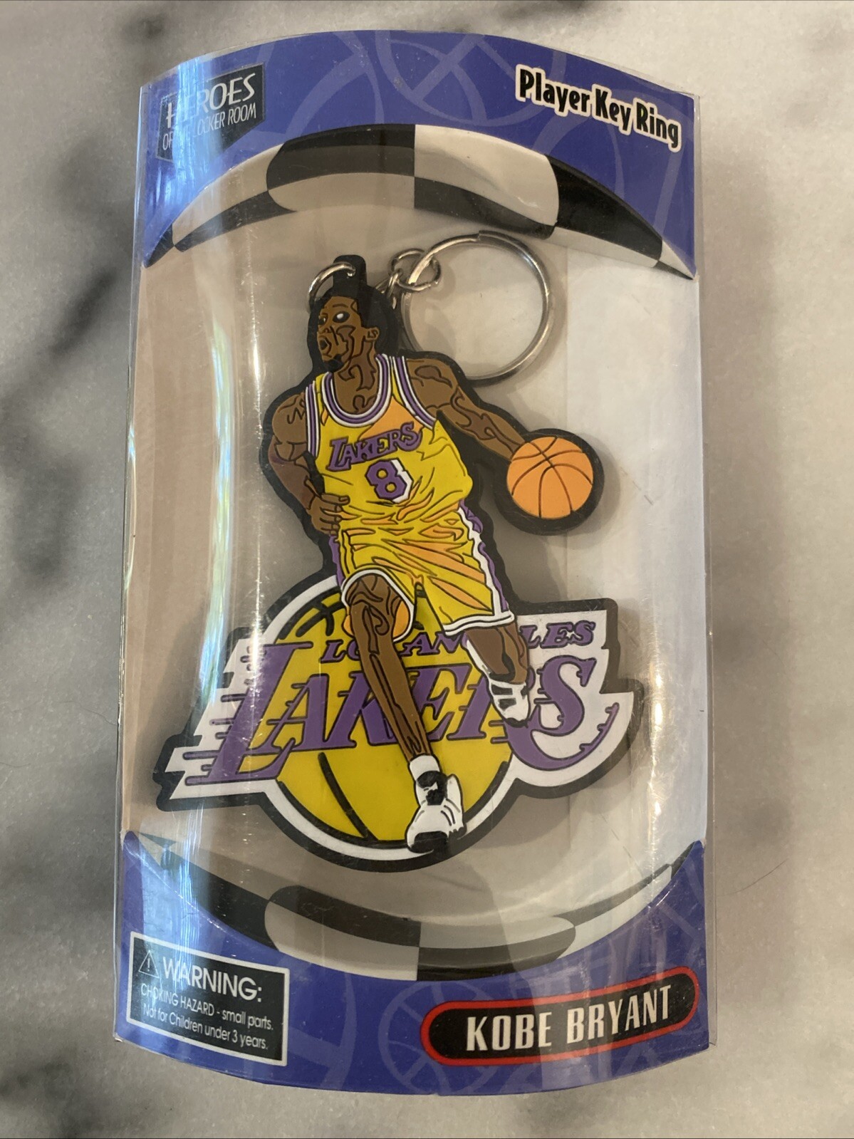 Kobe Key Rings 1998 Heroes of the Locker Room Player Key Ring Kobe Bryant LA Lakers ...