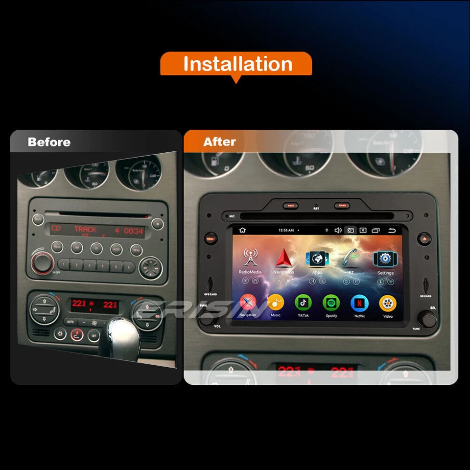 8 Kern Android 14 Navi Autoradio Carplay Alfa Romeo Spider Brera 159 Sportwagon - Bild 4 von 4