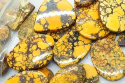Natural 500 CT+ Arizona Yellow Turquoise Pear & Oval Cut Untreated Gemstone Lot