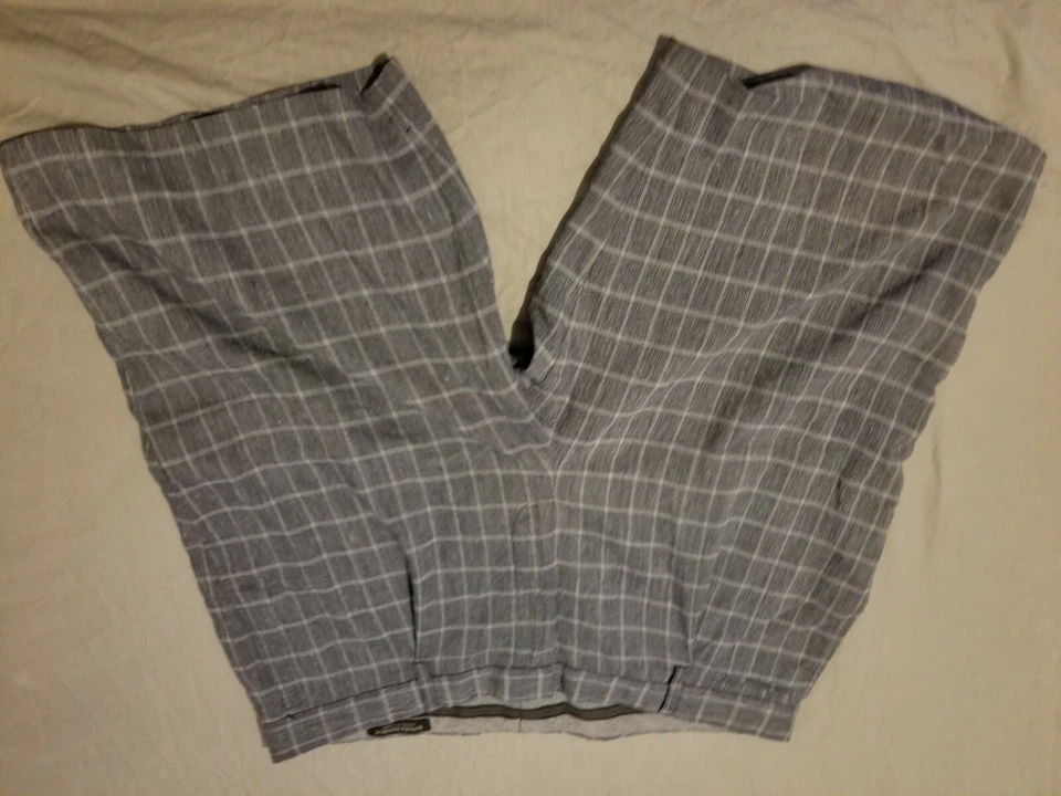 Mens Banana Republic Linen Shorts 36 Gray Khaki Chino 38 - Image 2 of 4