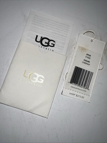 Borsa a tracolla UGG super lunga hobo marrone scamosciato imbracatura rara borsa hippie nuova con etichette - Foto 9 di 14