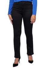 NYDJ High Rise Billie Mini Bootcut Jean Black
