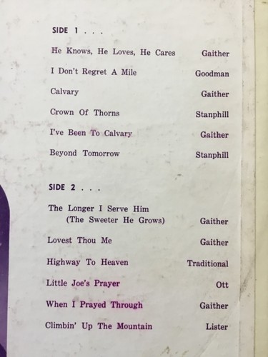 BILL GAITHER TRIO~The Longer I Serve Him 1965 LP+bonus CD TESTED - Picture 5 of 9