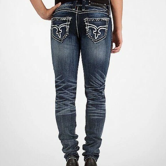 Rock Revival Jeans Womens Charlotte Skinny Stretch Jean size 24