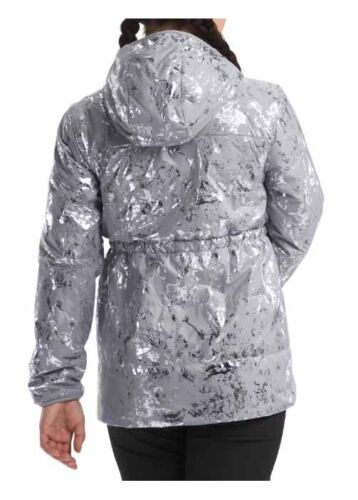 NEU The North Face Mädchen wendbarer Mossbud Parka LARGE Etikett $ 150 grau natürlich - Bild 2 von 14