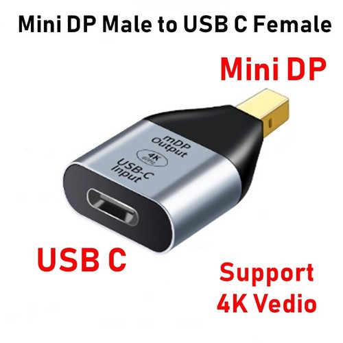 Convertidor adaptador de video USB-C tipo C enchufe a mini DP DisplayPort HDMI VGA RJ45 - Imagen 10 de 16