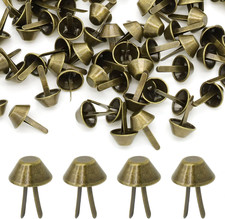 200 Pieces 15Mm Metal Bag Feet Studs Purse Feet Handbag Feet Nailheads Stud Spik