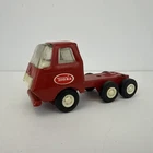 Vintage Tonka Red Semi Truck Cab Metal Toy 6-Wheel 1970s Pressed Steel USA