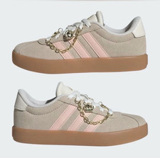 Adidas Beige Rosa Gamuza Con Cordones Zapatillas bajas Suela de Goma Unisex