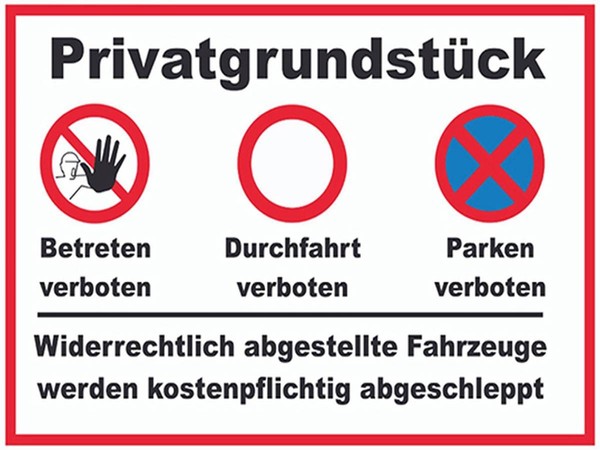 Holzschild 30X40 Cm Parken PrivatgrundstüCk Betreten Verbot Deko Geschenk Holz S-image