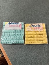 TWO SETS OF VINTAGE GOODY MAGNETIC SNAP OVER ROLLERS 26 TOTAL MED LG NIP 1989