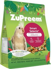 Smart Selects Pellets  Seed Blend, Daily Food for Cockatiel, Lovebird, Quaker,