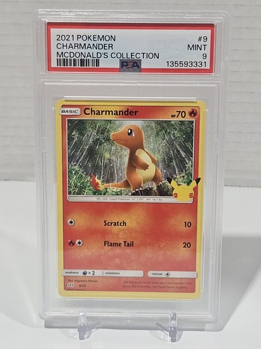 Charmander graded PSA 9 for sale on eBay