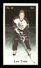 1984-85 Brandon Wheat Kings WHL Police  13 Lee Trim BXCP48