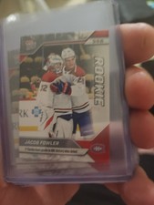 JACOB FOWLER ROOKIE STICKER 2025 TOPPS NOW NHL DEBUT HOCKEY #58 MONTREAL GOALIE