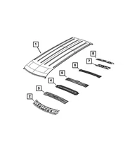 Genuine Mopar Roof Bow 68460120AA