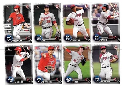 2016 Bowman Draft - WASHINGTON NATIONALS Team set