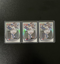 2025 Bowman Orelvis Martinez RC Chrome Red Rookie Redemption #75 (3 Card Lot)