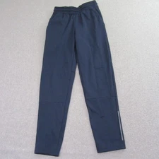 Members Mark Mens Tech Fleece Pants S Blue Active Tapered Leg Drawstring
